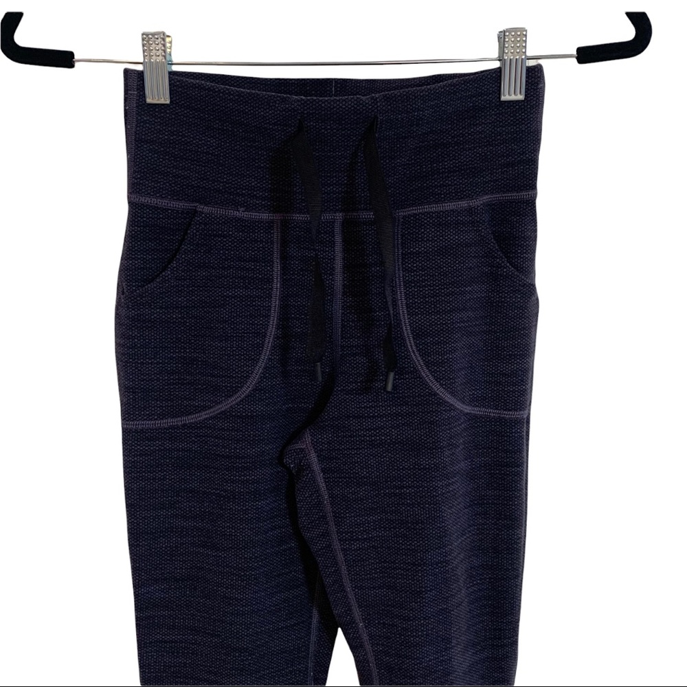 Lululemon Skinny Will Pant Size 4 Diamond Jacquard Space Dye Black‎ Nightfall.